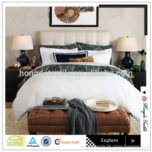 Alibaba China 100% Egyptian cotton 1000TC bedding set in white colour